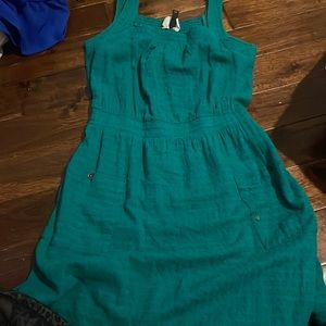 green dress with thin straps